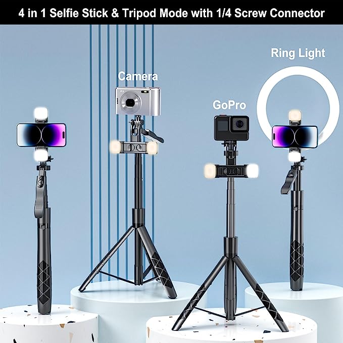 Mobilife Extra-long Selfie Stick Tripod with Anti-shake Balance