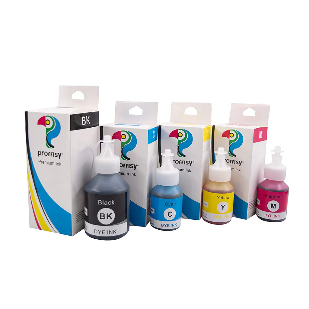 Proffisy Ink Refill for Brother T Series(4 Colors, for Brother DCP-T700W)