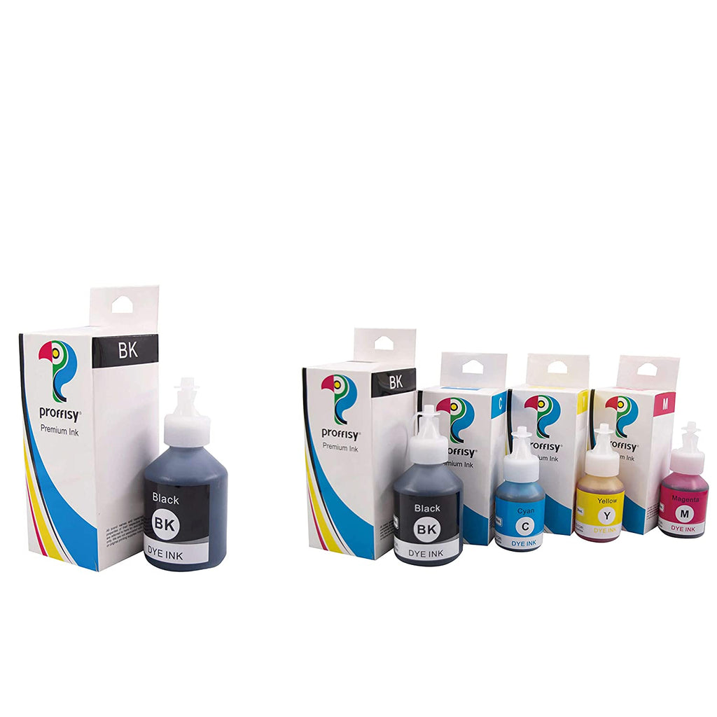 Proffisy Ink Refill for Brother T Series(4 Colors+1pc Black, for Brother MCF-T800W)