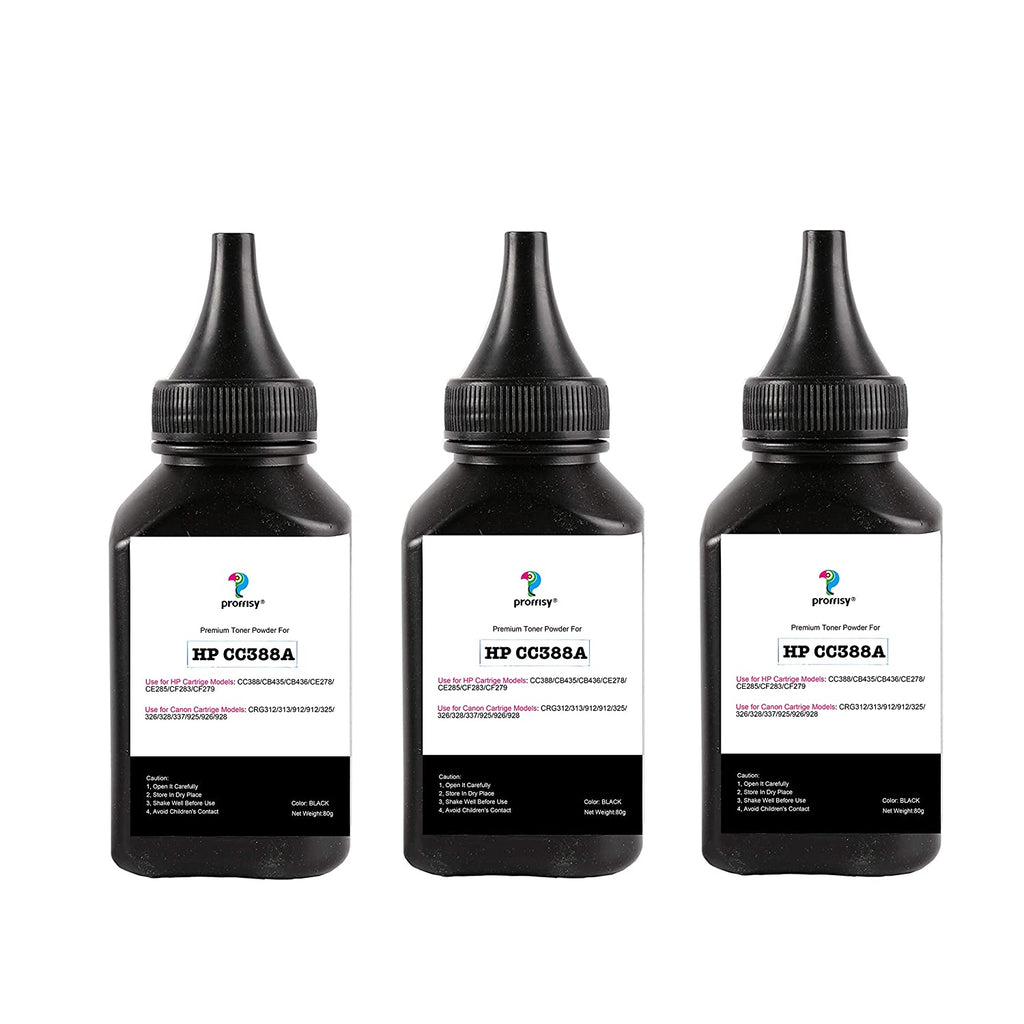 Proffisy 85A Toner Powder for HP CE285A(80gm, Pack of 3)