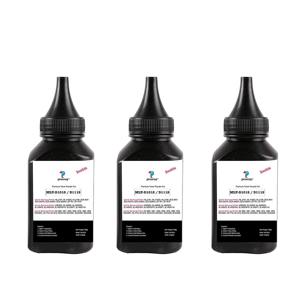 Proffisy Toner Powder for Samsung MLT-D111S (100 gm, Pack of 3)