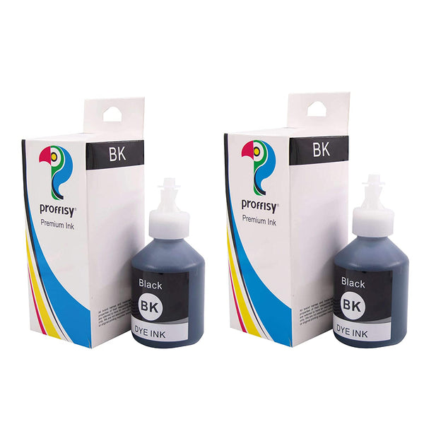 Proffisy Ink Refill for Brother T Series(2pcs Black, for BT6000BK / BT5000)