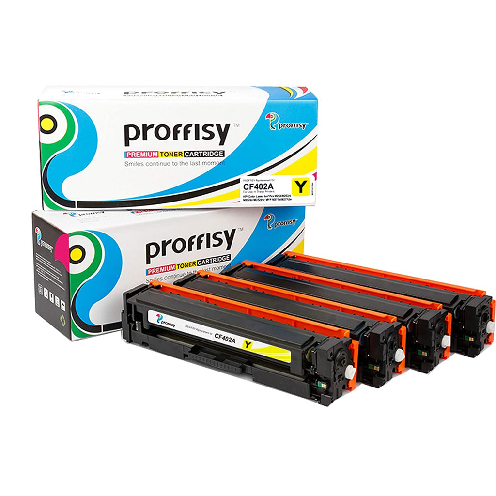 Proffisy 201A Toner Cartridge for HP CF400(Multi Color 4Pcs)