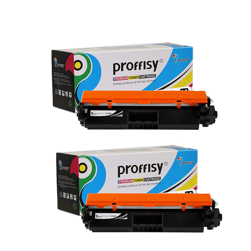 Proffisy 30A Toner Cartridge for HP CF230A(With Chip, Pack of 2)