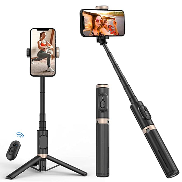 Mobilife Selfie Stick Tripod for Mobile Phone with Reinforced Tripod Stand Aluminum Bluetooth Wireless Remote Extendable 3 in 1 Selfie Stick Mobile Tripod Stand Compatible for iPhone/Samsung/onePlus/Realme/Mi (MLSS012)