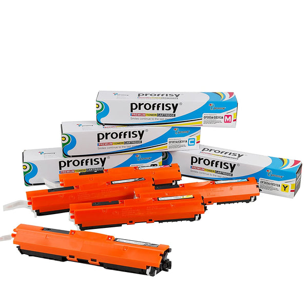 Proffisy 126A Toner Cartridge(4 Colors + 1 Black)
