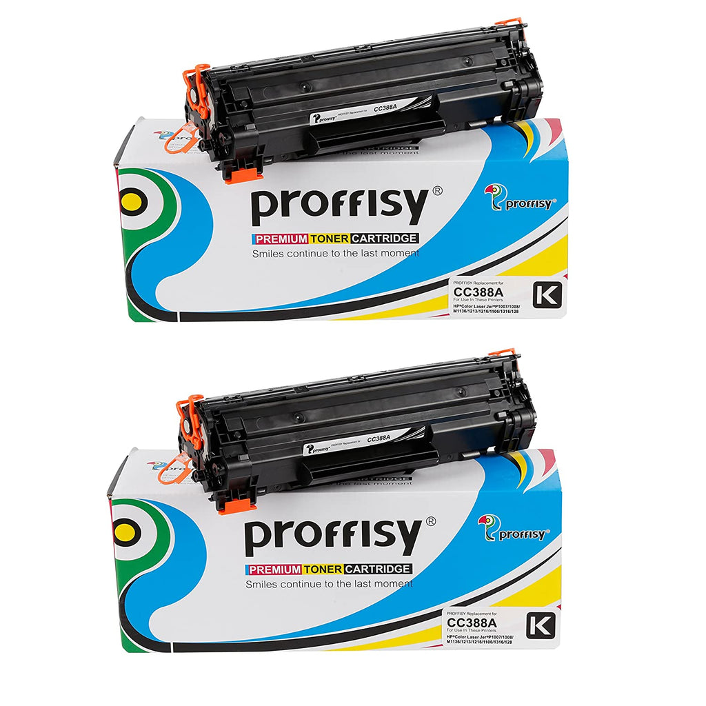 Proffisy 88A Toner Cartridge for HP Laser Printers(2pcs)