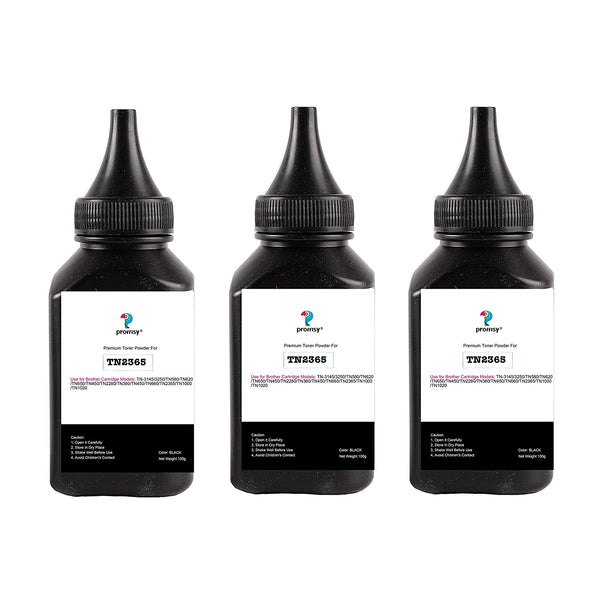 Proffisy Toner Powder for Brother TN 2365(100gm, Pack of 3)