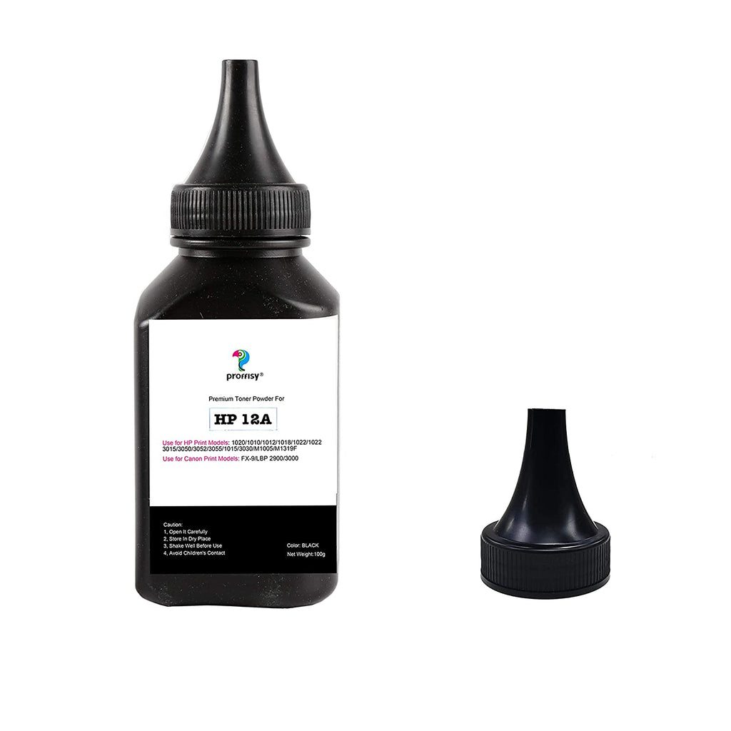 Proffisy Toner Powder Refill for HP 12A, Q2612A(100 g, Pack of 1)