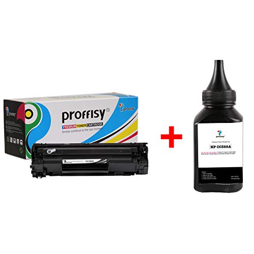 Proffisy Easy Refill 88A Toner Cartridge+1pcs 88A Toner Powder
