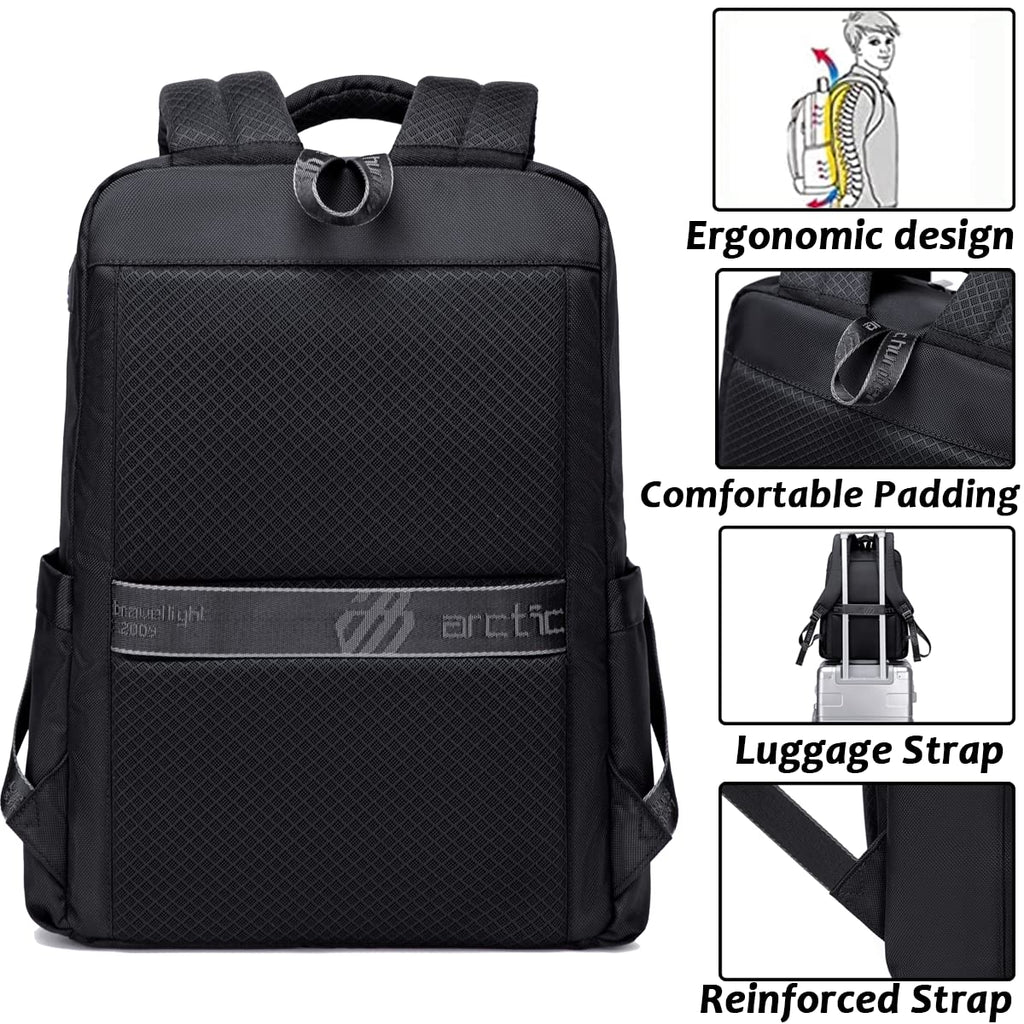 15 laptop backpack for men Leather Laptop Backpack Travel Backpack For Men, Work Business Travel  Office Backpack College Bookbag, Casual Computer Backpack Fits Notebook 15.6  Inch: Electronics