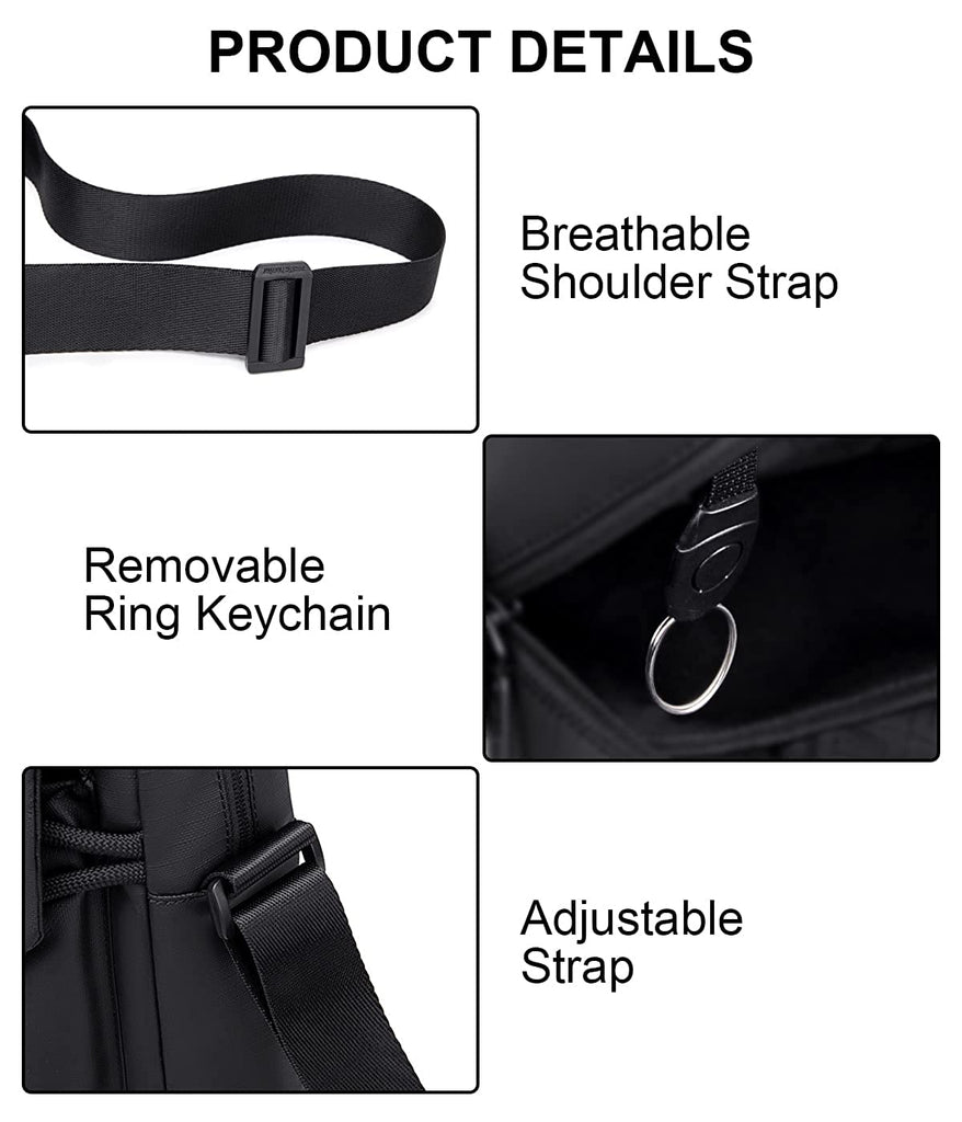 Trendy Simple Solid Color Shoulder Strap, Adjustable Crossbody
