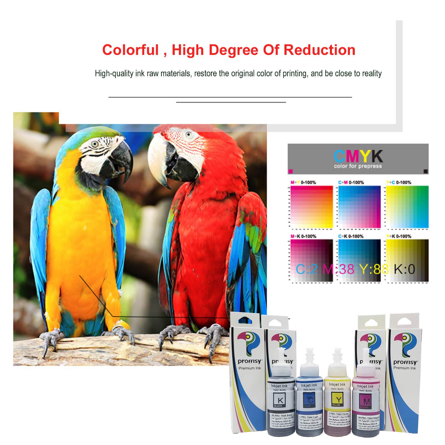 Proffisy L380 Ink Refill for Epson T664(4 Color - L380) – Hoteonlife