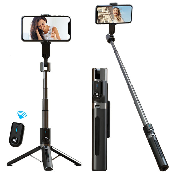 Mobilife Selfie Stick,Mobile Selfie Sticks with Reinforced Tripod Stand Long Stable Strong Extendable Bluetooth Selfie Stick Tripod for Selfie,Vlogs,YouTube,for iPhone/OnePlus/Samsung/Oppo/Vivo/MI