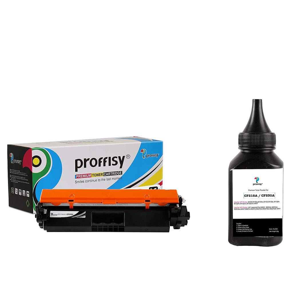 Proffisy 30A Toner Cartridge for HP CF230A(With Chip+ 1 Toner powder)
